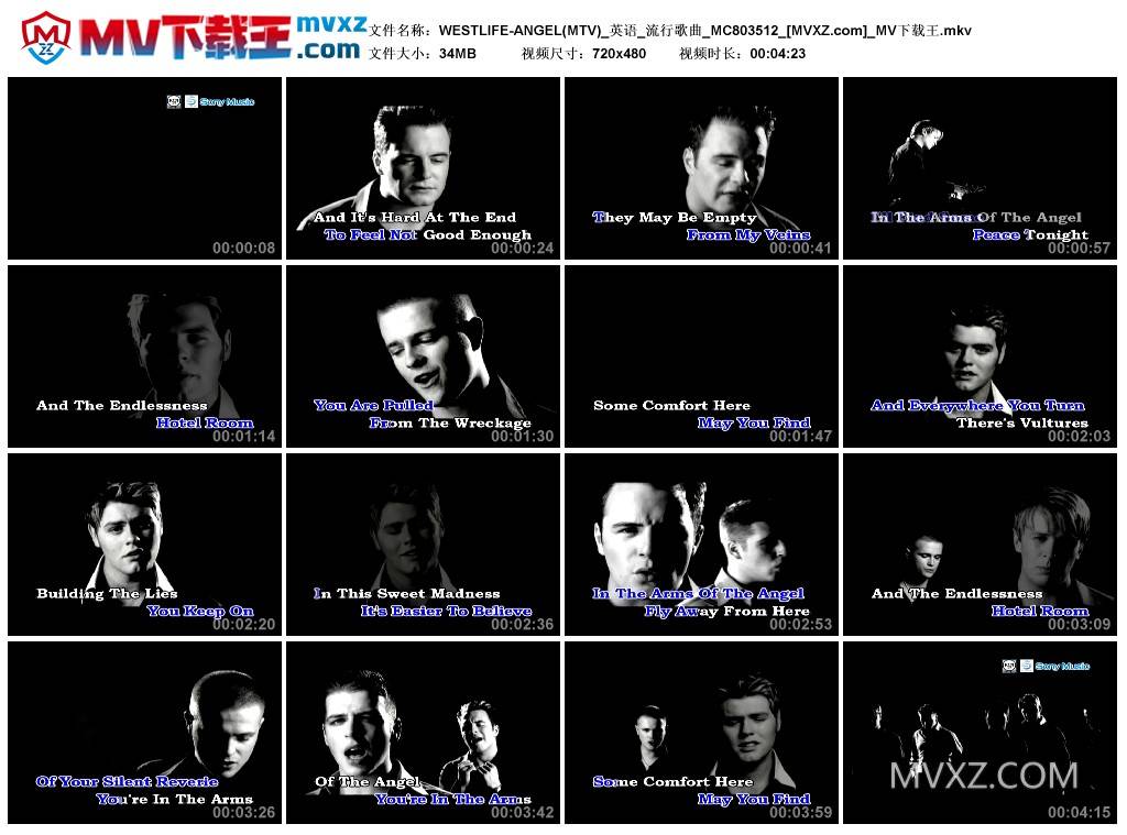 WESTLIFE-ANGEL(MTV)_英语_流行歌曲_MC803512